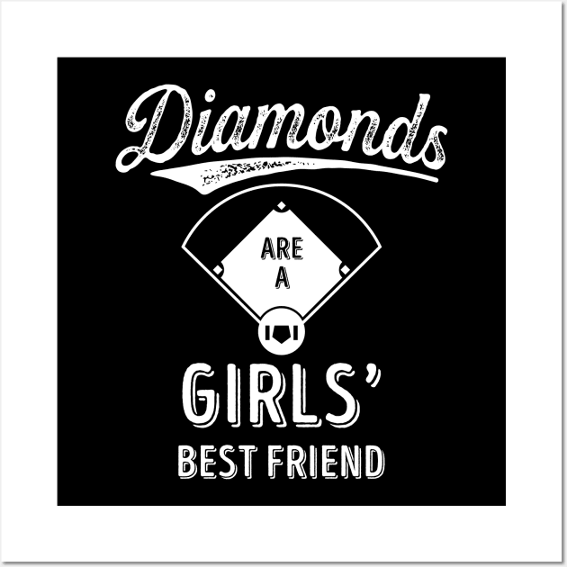 'Diamonds Are A Girls Best Friend' Awesome Sport Wall Art by ourwackyhome